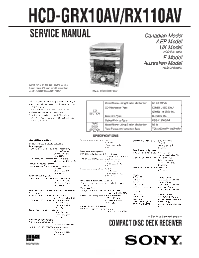HCD-GRX10AV_RX110AV