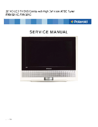 Polaroid FXM-3211C & FXX-321C HD LCD TV_Combo DVD SM