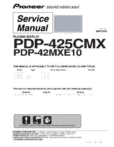 pioneer+PDP-425CMX,+PDP-42MXE10