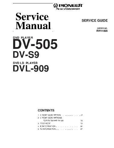 hfe_pioneer_dv-505_s9_dvl-909_service_guide_en
