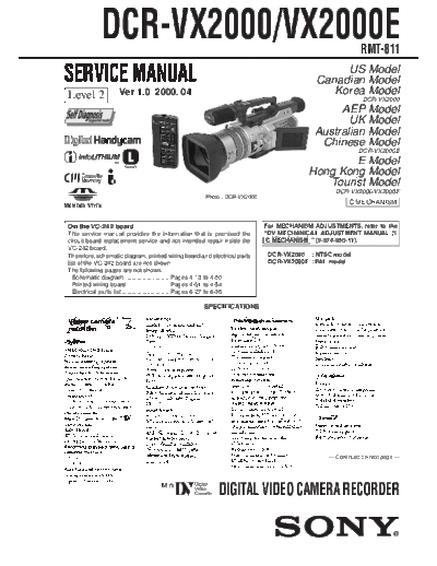 SONY DCR-VX2000_VX2000E v.1_level2