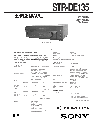 Sony STR-DE135