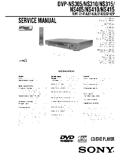 SONY DVP-NS305_310_315_405_410_415