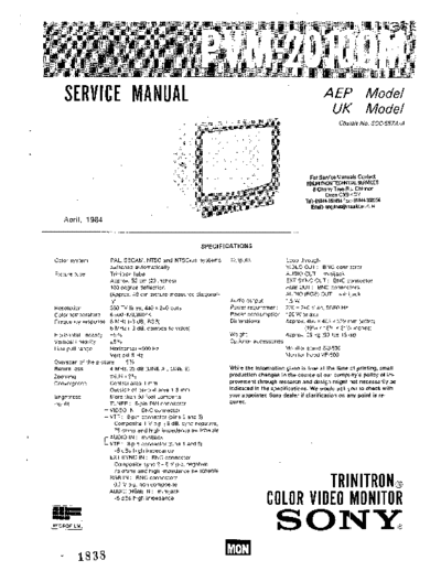 SONY PVM-2010QM