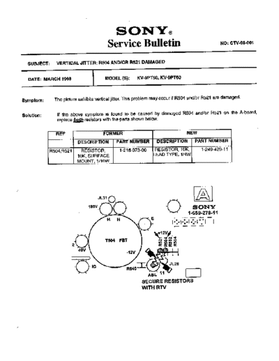 Sony 1998_tv_service_bulletins