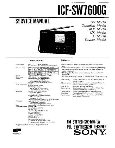 Sony ICF-SW7600G