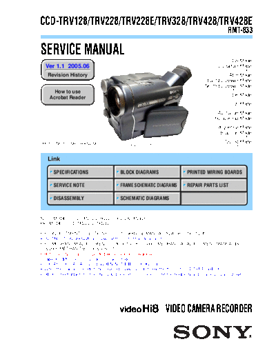 SONY CCD-TRV128-228-328-428 SM