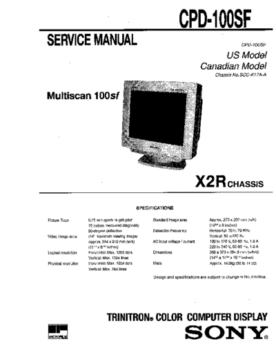 SONY CPD-100SF