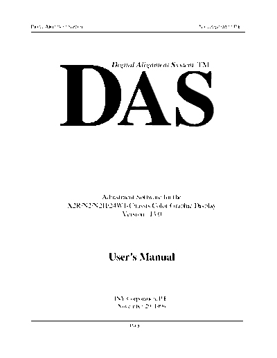 SONY DAS User Manual