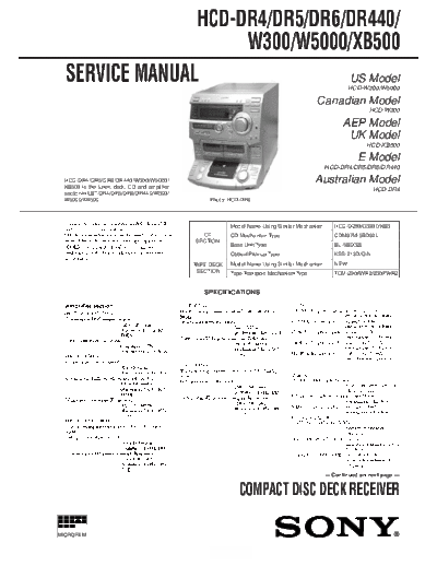 SONY HCD-DR4