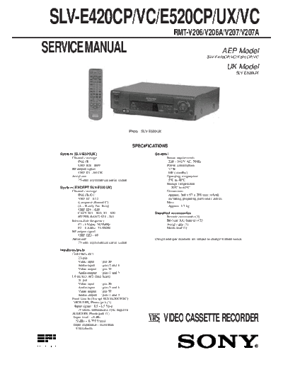 SONY SLV-E420CP_SLV-E520CP