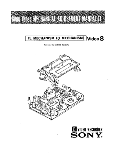 SONY VIDEO-8 FL MECHANICAL II