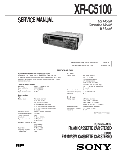 SONY XR-C5100