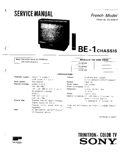 Sony BE-1 chassis