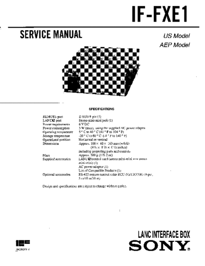 Sony IF-FXE1 LANC_interface_box