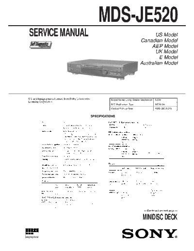 Sony MDS-JE520