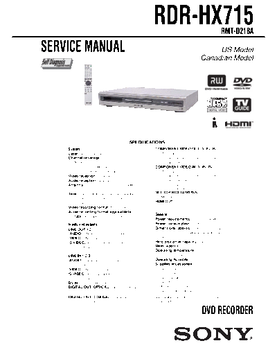 Sony RDR-HX715