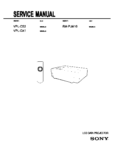Sony VPL-CS2_CX1
