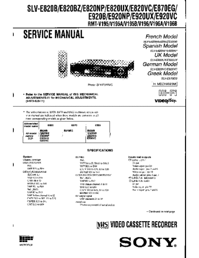 Sony_Vcr_Slv-e820_870_920