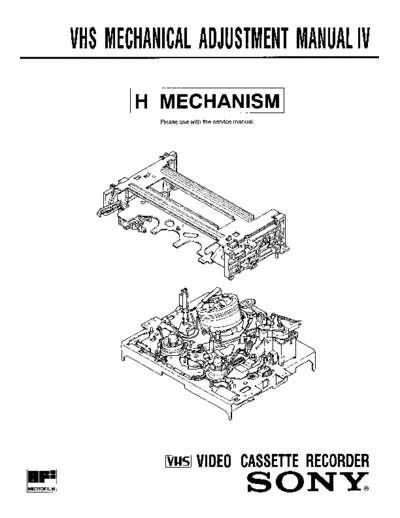 Sony_service_manual_H_mechanism
