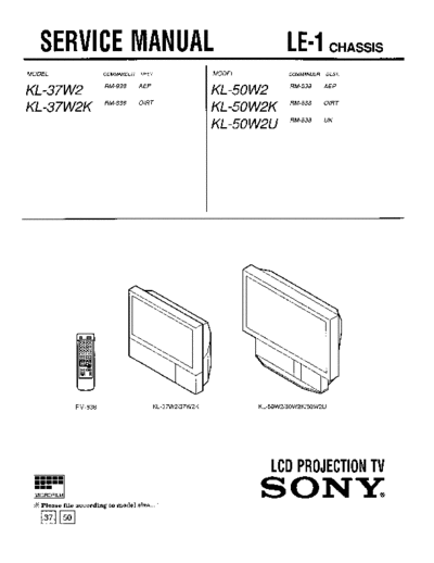 sony chassis LE-1