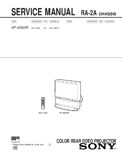 sony chassis RA-2A