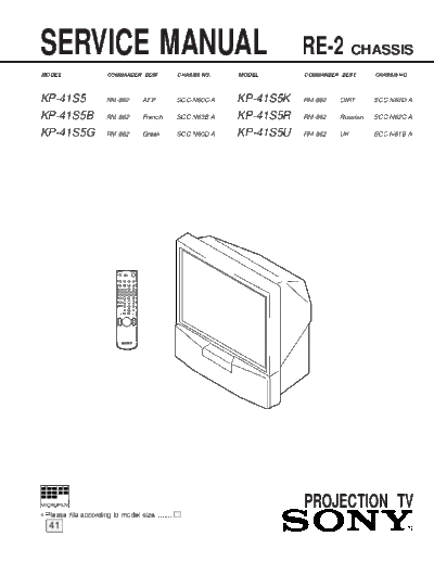 sony chassis RE-2-1