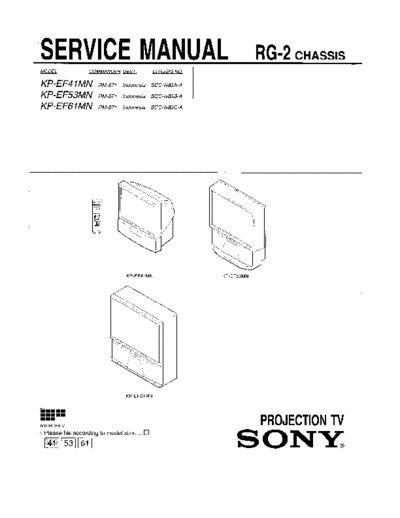 sony chassis RG-2-1