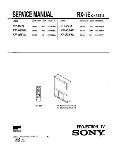 sony chassis RX-1E