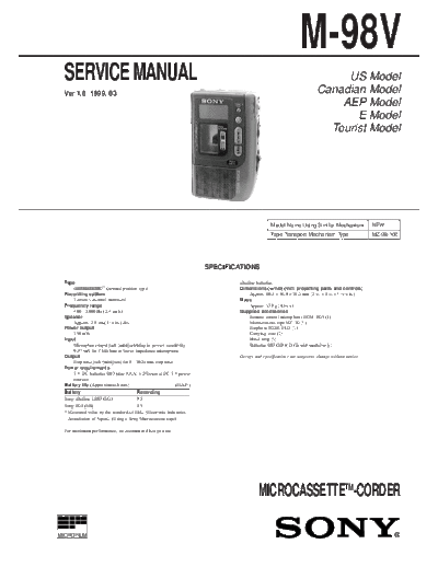 sony m98