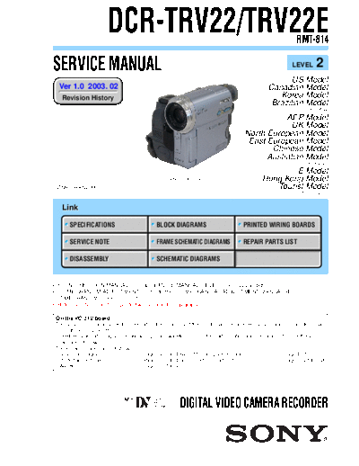 CAMARA SONY  DCR - TRV 22 E    _sm-l2  