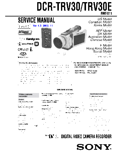 SONY DCR-TRV30E