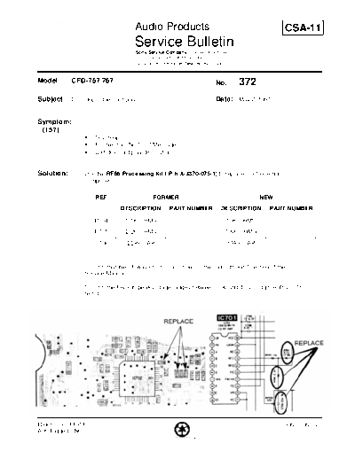 HiFi - Sony Service Bulletin 372