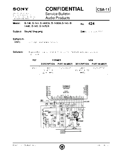 HiFi - Sony Service Bulletin 424