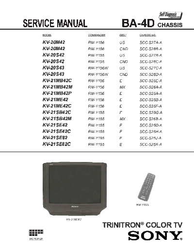 KV-20M42 sony tv