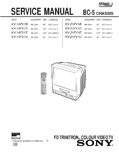 SONY KV-14FV1B