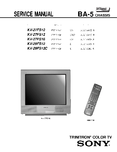 SONY KV27FS12_KV29FS12C BA-5