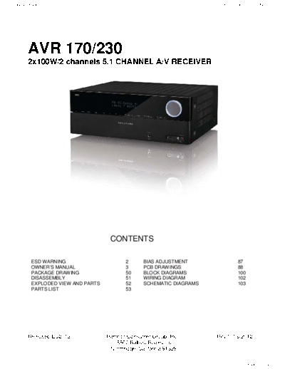 AVR-170 & 230 Rev 0