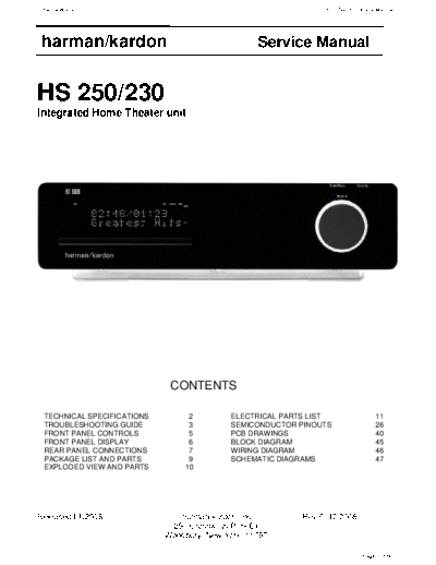 HS-250 & 230 Rev 0