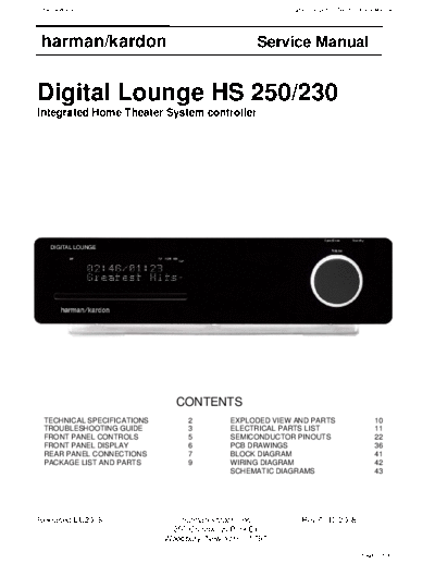 HS-250 & 230 Digital Lounge
