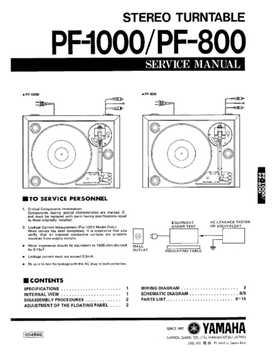 PF-1000 & 800