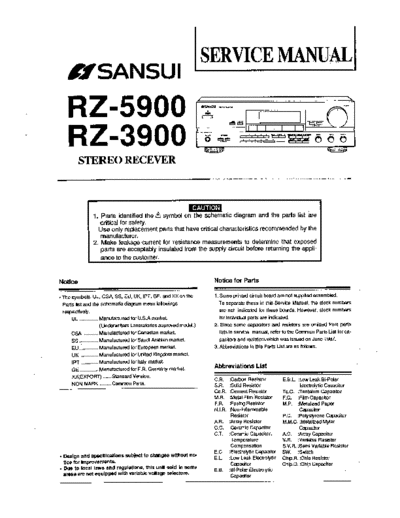 Sansui RZ-3900, RZ-5900