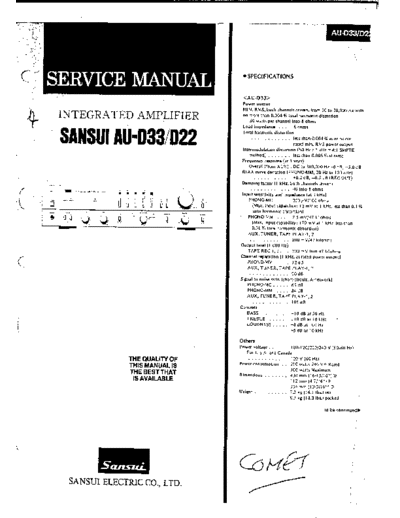 Sansui AU-D33 & D22