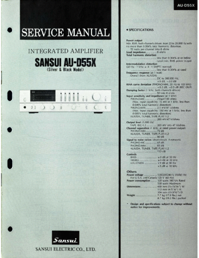 Sansui AU-D55X