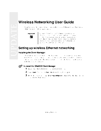 WIRELESS NETWORKING USER GUIDE