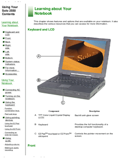 SOLO 2550 USER MANUAL