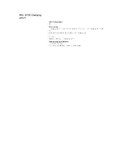 W700_Charging_problem