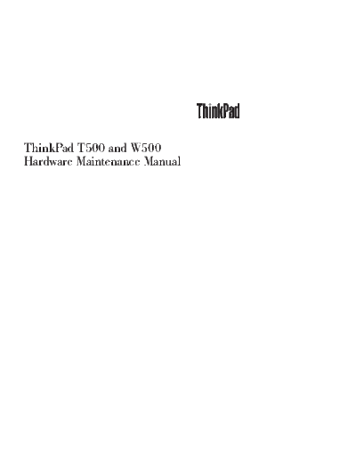 thinkpad t500 w500