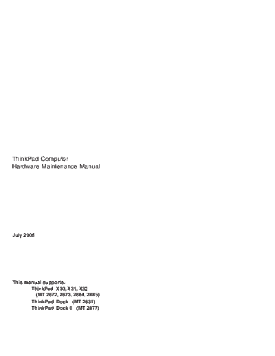 thinkpad x30 x31 x32