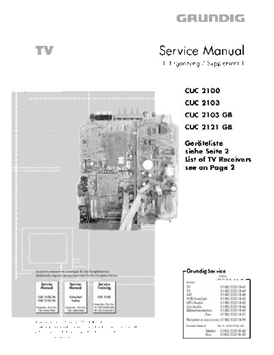 CUC-2100 & 2103 & 2103GB & 2121GB